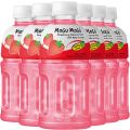 Mogu Mogu Strawberry Flavored Drink With Natta De Coco ,320 ml (Pack Of 6). 