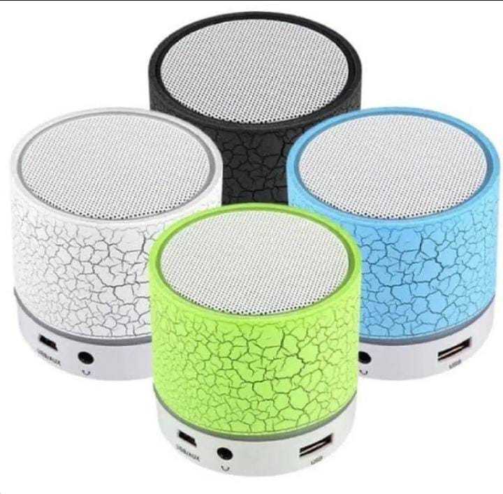 Mini Portable Bluetooth & Rechargeable Speaker with Light + SD Card ...
