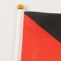Small Palestine Flag 14x21cm Portable Hand Waving Palestinian Banner Polyester Fade-Resistance Plastic Flagpole for Events Moonlight. 