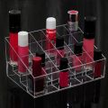 24 Grid Plastic Lipstick Transparent Jewelry Storage Box Makeup Organizer Holder. 
