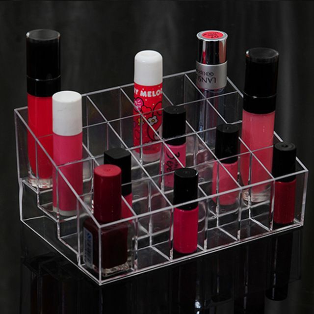 24%20Grid%20Plastic%20Lipstick%20Transparent%20Jewelry%20Storage%20Box%20Makeup%20Organizer%20Holder%20-%20Image%204