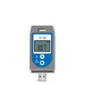 ThermElc TE-02 PDF Temperature Data Logger, with LED Indicator Lights, PDF File includes MKT, Alert, Temperature Graph, Temperature recorder for Shipping Temperature-sensitive Products. 