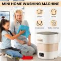 7L/11L Mini Portable Washing Machine – Foldable Washing Machine with Dryer – Baby Clothes Washer – Compact Washer for Kids Clothes – Travel & Dorm Use – Small Washing Machine with Dryer Function – Electric Laundry Bucket Washer for Home & Outdoor. 