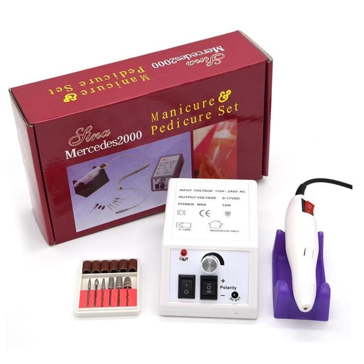 Sina Mercedes 2000 Nail Art Drill Arcrylic Manicure and Pedicure Set 20000rpm