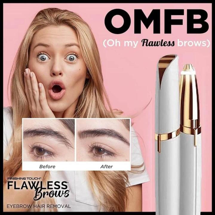 Eyebrow Hair Remover- Finishing Touch Hair Remover Machine - Original Facial Hair Remover - Rechargeable Eyes Brow And Hair Remover - Electric Trimmer Epilator-Eyebrow Trimmer Pen