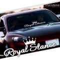 Royal Stance Sticker for Car Crown JDM Vinyl Reflective Front Windshield Window, Car Sticker. 