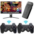 Wireless Retro Game Console With 2 Wireless Controllers W/ 20000+ Retro Arcade 90s Games, 4K HDMI Output, 2.4GHz Controller For TV Plug For Kids Boys. 