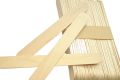 Wooden Ice Cream Sticks Simple/Plain Large Size - Pack of 50 Sticks. 