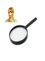 5x Helping Zoom Magnifying Glass - 118mm Magnifying Glass Large Size Diameter (118mm) Handheld Magnifier Glass Zoom Magnification 5x Lens For Reading And Other Uses / Color-Back. 
