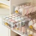Transparent Wall-Mounted Drawer Organizer Box for Underwear & Socks – Plastic Wardrobe Separator Storage. 