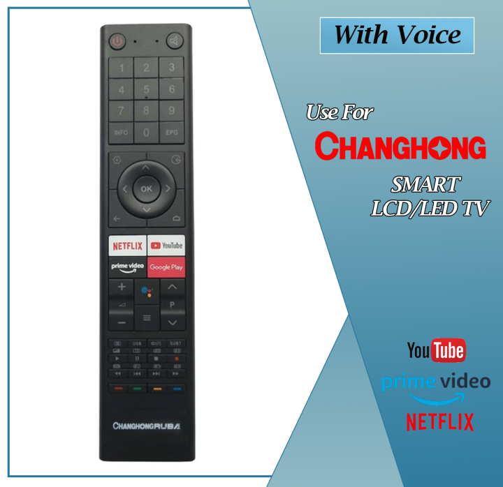Changhong Ruba with voice Remote Control with voice for smart LED TV