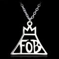 Rock Band Fall Out Boy Fob Rock Music Logo Necklace Music Jewelry Black Veil Brides Rock Music Bvb Logo Necklace. 