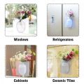 Limited Offer Flower Pots Magic Plant Vases Container Silicone Sticky Vase Stick On The Wall Flower For Home Offices Decorations 3 Pack. 