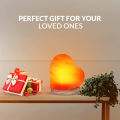 Himalayan Glow Salt Lamp, Himalayan Pink Salt Night Light Lamp Heart Shape - 3-5 Lbs. 
