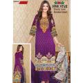 Five Star Monsoon Lawn Unstitched 4PC Suit DN#1275-B. 
