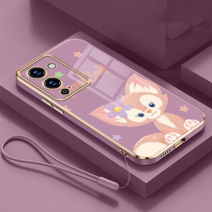 infinix Note 12 Pro 5G infinix Note 12 G96 G88 Note 11 10 Pro 11S Smart 6 5 4 Luxury Cute LinaBell Casing Square Edges Plating Back TPU Soft Case Cover