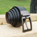 Double Sided Black Premium Dress Leather Belt For Men. 