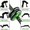 Abdominal Wheel Abs Workout Ab Wheel Exercise Equipment with Mat Arm Waist Leg Gym Abdominal Muscle Trainer Home Gym. 