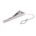 Mens Plain Silver Chrome Stainless Steel 6CM Standard Tie Clip Clasp Bars Pins. 