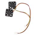 4 Pcs 3 Pin 40mm Square PC Computer Cooling Fan DC 12V Black. 