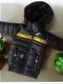 New Boys' Winter Jacket with Hood and Zipper Closure - High-Quality Bubble Fabric Coat for Kids 3-14 Years. 