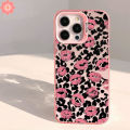 Retro Leopard Print Case for Infinix Hot 40i 30i 11 10 30 9 Pro Play Tecno Spark GO 2024 10 20 Pro 20C 10C Smart 8 5 7 6 Pro Plus Pop 7 8 Note 12 G96 30 40 Pro Doodle Red Lips Case. 