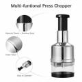 Manual Hand Press Garlic Onion Chopper Vegetable Food Cutter Processor Dicer Kitchen Tool. 