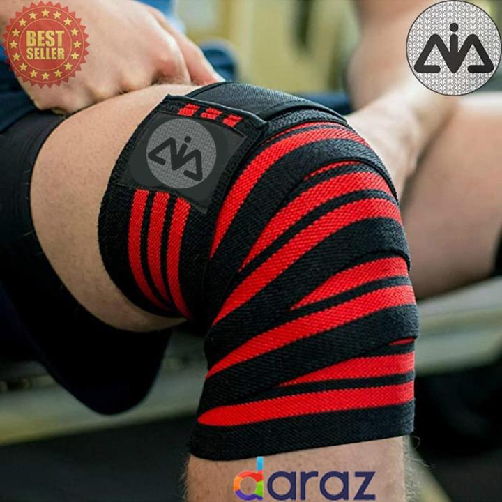 Pair of Elastic Bandage Sport Knee Support Strap Guard Protector For Ankle Leg Wrist Wrap Bandage Knee pad Leggings High Stretch 2 meter length Elastic Breathable Knee Pain Relief Strap Gym Squat Lifting Wraps Knee/Elbow/Ankle Supports