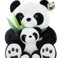 Panda with baby panda stuff toy best gift boys and girls. 