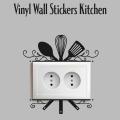 Switch Board Kitchen Stickers Wall Decal, Wall Art Stickers, Decoration for Living Room, Vinyl Sticker. 