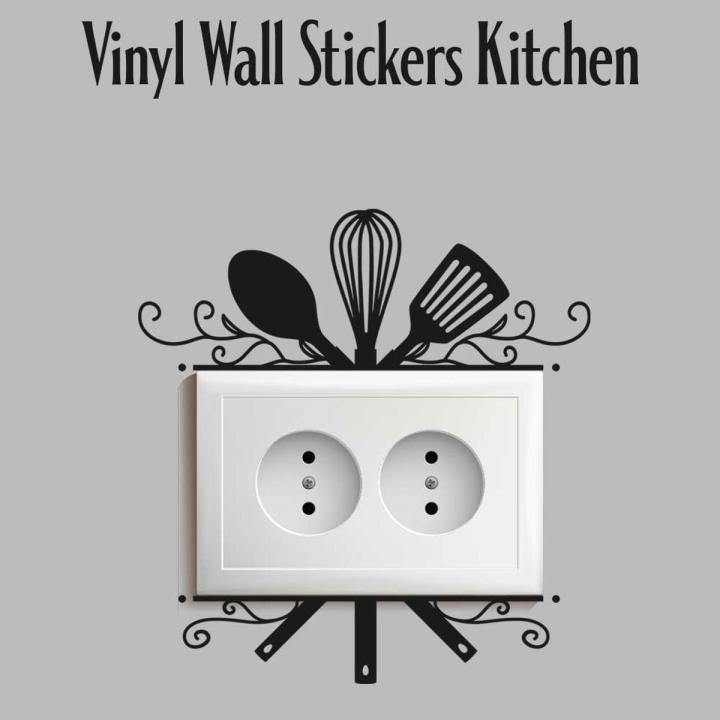 Switch Board Kitchen Stickers Wall Decal, Wall Art Stickers, Decoration for Living Room, Vinyl Sticker