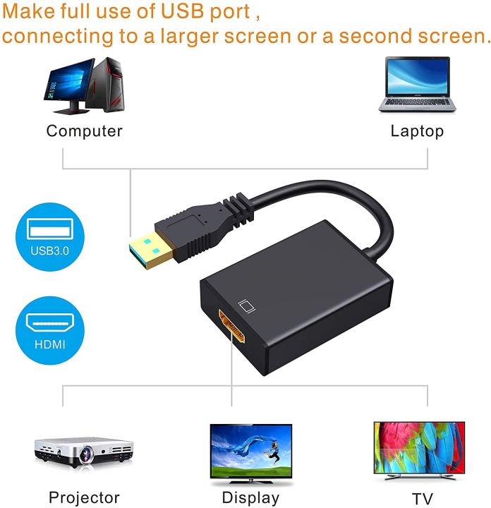 USB%203.0%20to%20HDMI%20Adapter,%20Ablewe%20USB%203.0%20/%202.0%20to%20HDMI%201080P%20Full%20HD(Male%20to%20Female)%20Video%20Audio%20Multi%20Monitor%20Converter%20Adaptor%20for%20PC%20Laptop%20Projector%20HDTV%20Compatible%20with%20Windows%20XP%207/8/8.1/10%20-%20Image%206