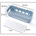 Punch-free Bathroom Shelf Plastic Bathroom Vanity Holder Shelf Storage Organizer. 