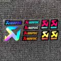 Japanese JDM AKRAPOVIC MOTUL Brembo GoPro Vinyl Holographic Sticker For Motorcycle Stickers And Decals Waterproof. 