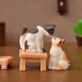 Decorate A Room Cartoon Cute Kitten Resin Crafts Cat Animal Accessories Creative Microlandscape. 