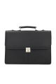 Original Leather laptop Bag 17 inch The Documaster Office Bag / locking briefcase with code lock. 