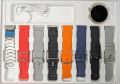 AK99 Round Shaped Smart Watch  - Ultra with 7 Set Strap and Watch and Wireless Charger - Latest Arrival - Smartwatch -. 