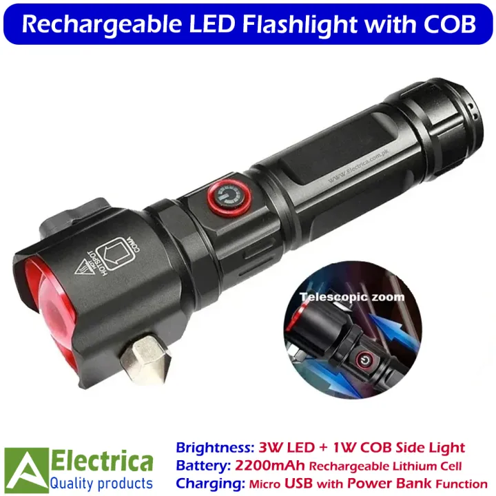 Multi-Functional%20Rechargeable%20LED%20Flashlight%20RL-2210%20%7C%203W%20LED%20Torch%20with%20COB%20Side%20Light,%20Power%20Bank,%20Safety%20Hammer,%20USB%20Charging%20by%20Electrica%20-%20Image%203