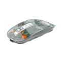 Transparent Gaming Mouse Bluetooth Wireless Mouse with RGB Light Rechargeable Mouse for PC Gamer Accessories,A. 