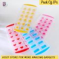 Silicon Ice Cubes Tray Multipurpose Fruit Shapes Ice Cube Tray Cute Silicone Chocolate Mold Maker Ice Cube Tray Freeze Mould Bar Pudding Jelly Color Random. 