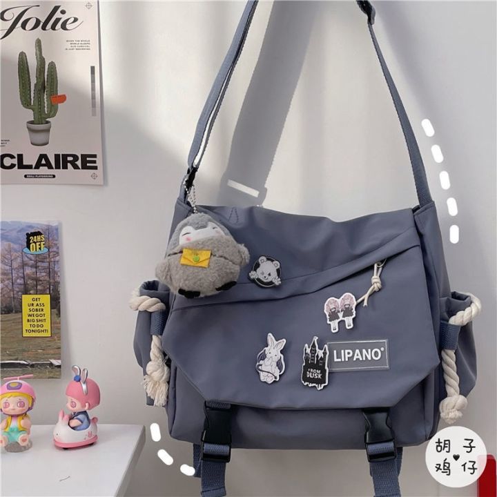 Korean%20ins%20style%20large%20capacity%20single%20shoulder%20bag%20men's%20Japanese%20Harajuku%20retro%20work%20clothes%20girl%20student%20messenger%20bag%20-%20Image%202