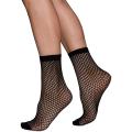 Black Mesh Lace Net Socks For Women. 