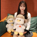 ins happy duck plush toy rag doll straw hat duck doll children girls birthday gift pillow wholesale. 