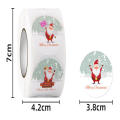 500pcs/roll Merry Christmas Stickers 500pcs Animals Snowman Trees Decorative Stickers Navida Wrapping Gift Box Label Christmas Tags. 