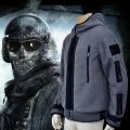 Call Of 6 Same Cosplay Jacket Tf141 Ghost Team Combat Ghost Jacket Badge Men And Women Plush Hoodies. 