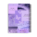 Mayfair Moments - You Are Beautiful Spiral Notebook | A5 , A4 Sizes 200 pages | Aesthetic Girls Notebook | Butterfly Design Diary. 
