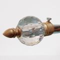 Pack Of 2 - Beautiful Crystal Ends For Curtain Rod - Elegant Design. 