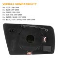 Rear View Mirror Glass For W202 W210-1 * Mirror Glass(Left )-Blue. 