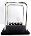 Large Hand Made Newton Cradle for Sale in Pakistan, Best Newton Cradle with Experiment / Explanation of Energy Transfer with Pendulum Balls used as a Desktop Toy, Office Toy, Office Desk Made with Wood Plate, Aluminium Pipe and Stainless Steel Balls. 