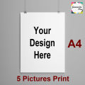 Customized Doucment Print Your Own Design Size A4.colour print. 